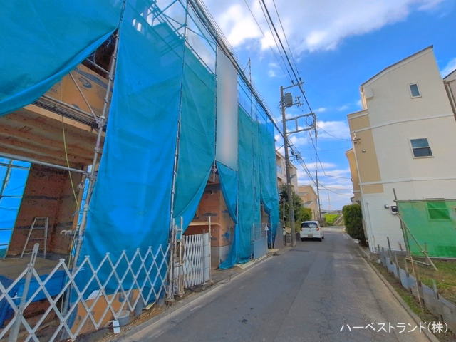 神奈川県川崎市幸区小倉５丁目の新築戸建て上棟写真 2026年4月8日撮影