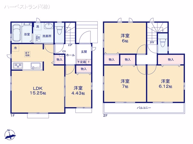新築戸建て 横浜市泉区中田東2丁目1748番 B号棟 間取図