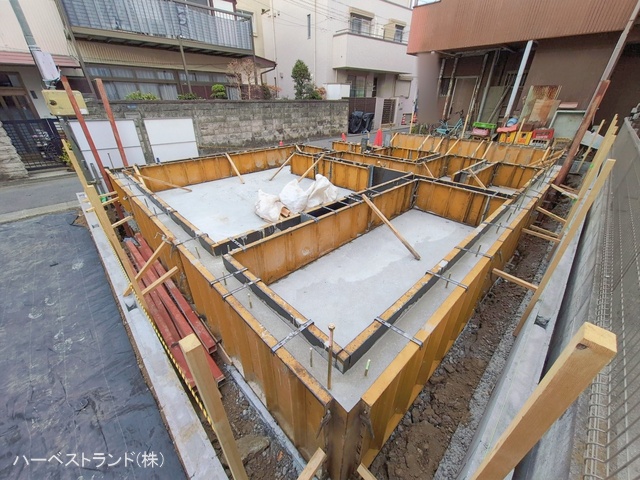 神奈川県川崎市幸区北加瀬2丁目の新築戸建て基礎写真 2026年1月20日撮影