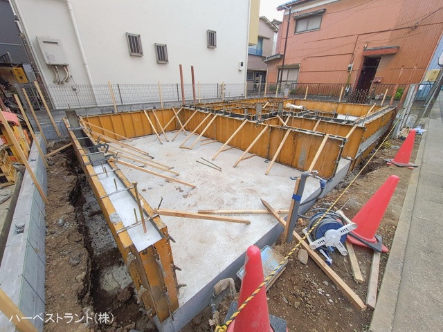 神奈川県川崎市幸区北加瀬2丁目の新築戸建て基礎写真 2026年1月20日撮影