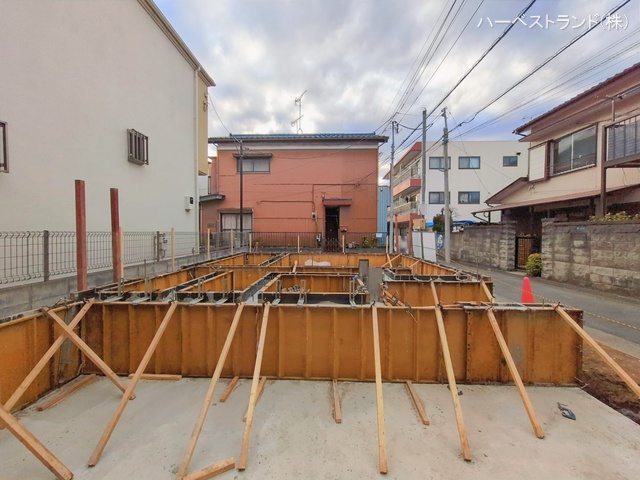 神奈川県川崎市幸区北加瀬2丁目の新築戸建て基礎写真 2026年1月20日撮影