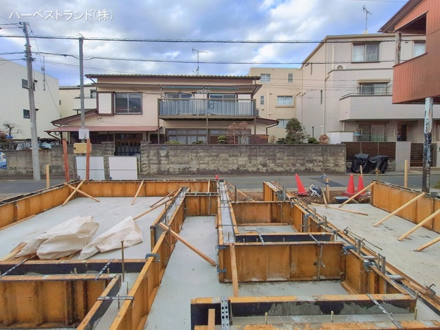神奈川県川崎市幸区北加瀬2丁目の新築戸建て基礎写真 2026年1月20日撮影