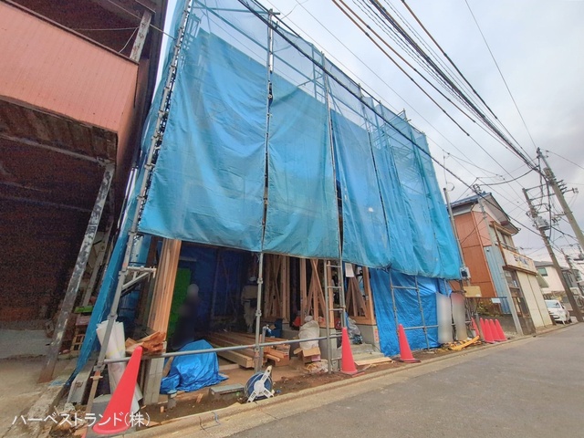 神奈川県川崎市幸区北加瀬２丁目の新築戸建て上棟写真 2026年2月12日撮影