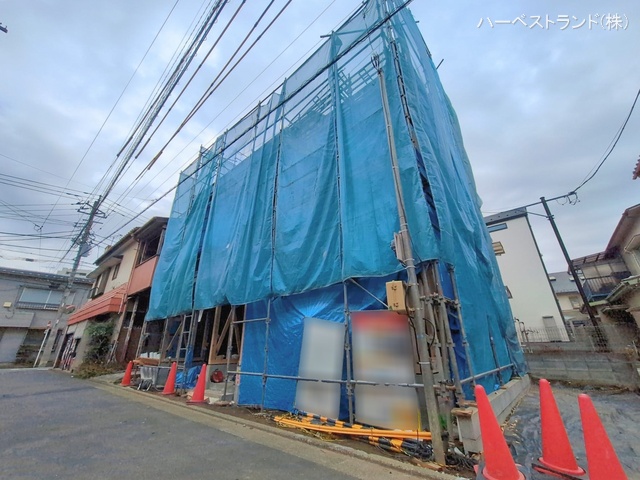 神奈川県川崎市幸区北加瀬２丁目の新築戸建て上棟写真 2026年2月12日撮影