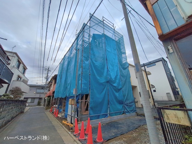 神奈川県川崎市幸区北加瀬２丁目の新築戸建て上棟写真 2026年2月12日撮影