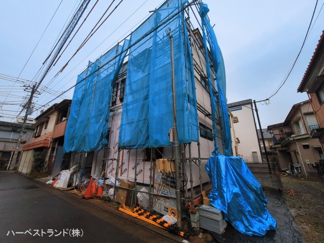 神奈川県川崎市幸区北加瀬2丁目の新築戸建てシート写真 2026年3月9日撮影