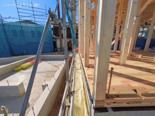 神奈川県川崎市中原区井田3丁目の新築戸建て上棟写真 2026年1月21日撮影