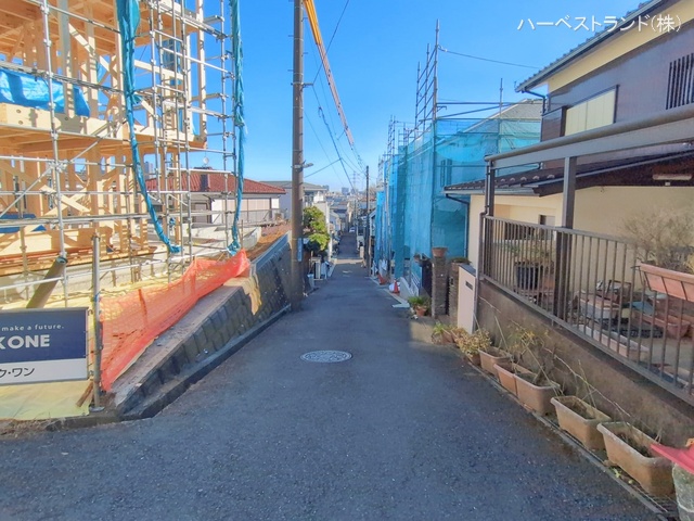 神奈川県川崎市中原区井田3丁目の新築戸建て上棟写真 2026年1月21日撮影