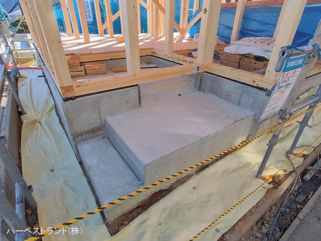 神奈川県川崎市中原区井田3丁目の新築戸建て上棟写真 2026年1月21日撮影