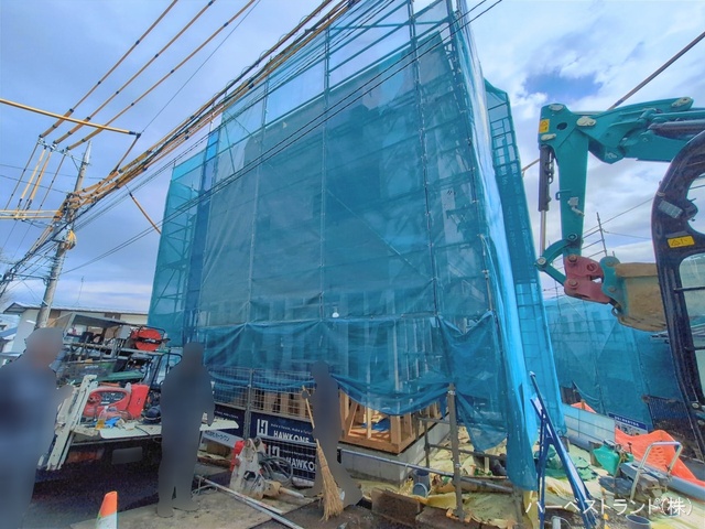 神奈川県川崎市中原区井田３丁目の新築戸建て上棟写真 2026年2月12日撮影