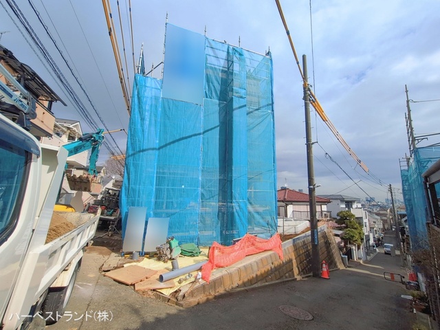 神奈川県川崎市中原区井田３丁目の新築戸建て上棟写真 2026年2月12日撮影