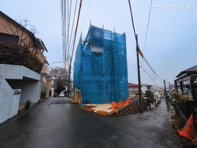 神奈川県川崎市中原区井田3丁目の新築戸建てシート写真 2026年3月9日撮影