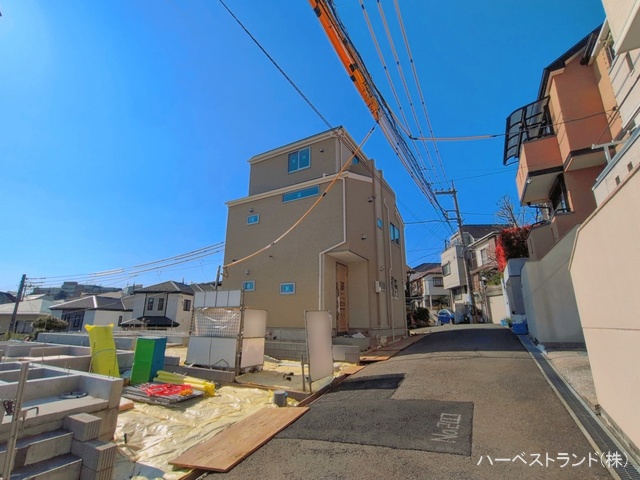 神奈川県川崎市中原区井田３丁目の新築戸建て外構写真 2026年4月2日撮影