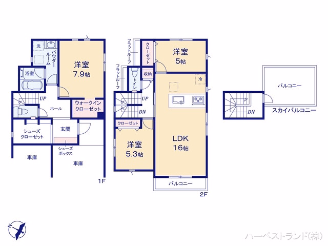 綾瀬市寺尾釜田1丁目（戸建）01 間取図