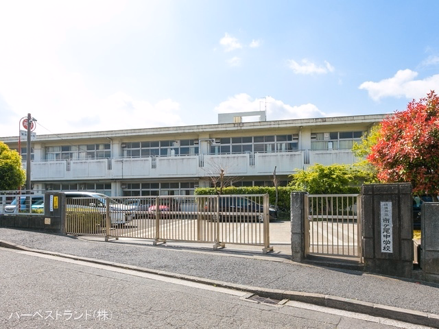 神奈川県横浜市青葉区荏田西２丁目の新築戸建て周辺 横浜市立市ケ尾中学校　距離1100m