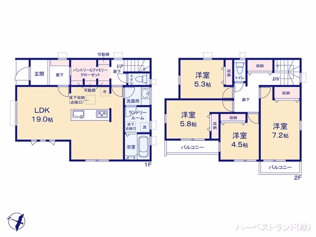 横浜市緑区いぶき野（戸建）01 間取図