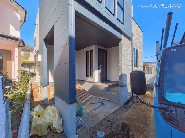 神奈川県横浜市都筑区川和町の新築戸建て外構写真 2026年2月2日撮影