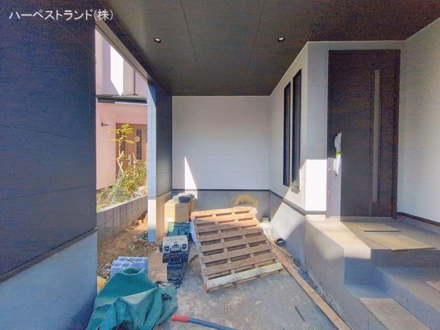 神奈川県横浜市都筑区川和町の新築戸建て外構写真 2026年2月2日撮影