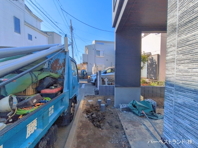 神奈川県横浜市都筑区川和町の新築戸建て外構写真 2026年2月2日撮影