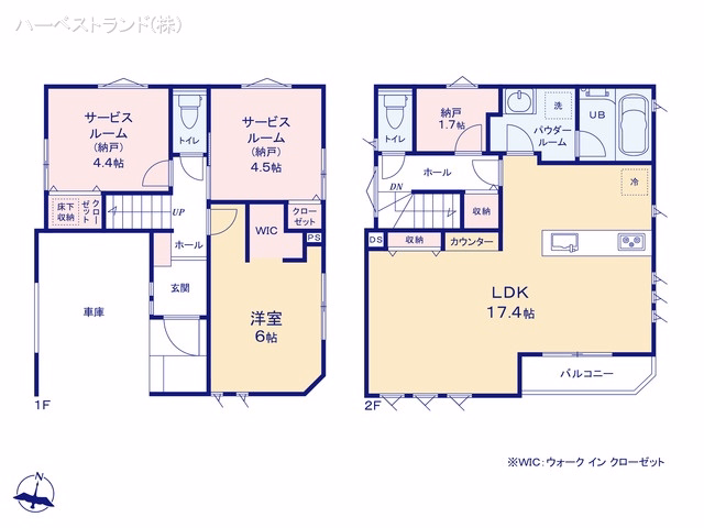 神奈川県横浜市都筑区川和町の新築戸建て 1SLDK間取図 ※図面と異なる場合は現況を優先