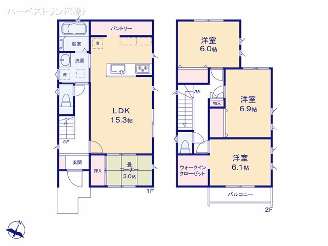 相模原市南区当麻（戸建）03 間取図