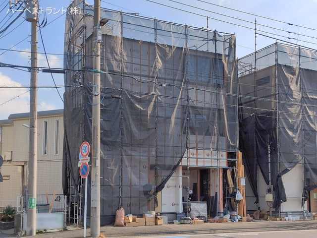 神奈川県川崎市中原区上小田中２丁目の新築戸建てシート写真 2026年2月17日撮影