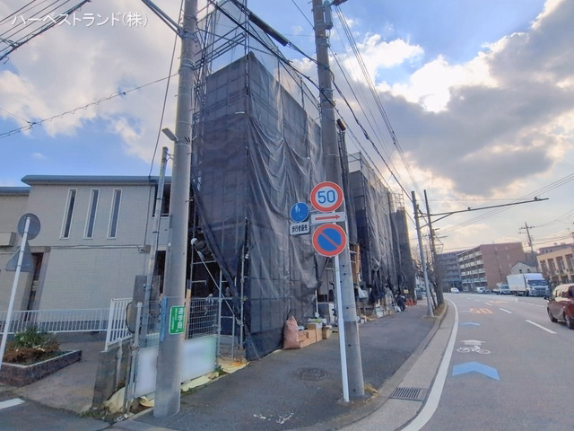 神奈川県川崎市中原区上小田中２丁目の新築戸建てシート写真 2026年2月17日撮影