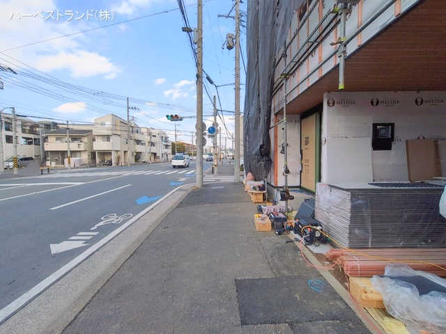 神奈川県川崎市中原区上小田中２丁目の新築戸建てシート写真 2026年2月17日撮影
