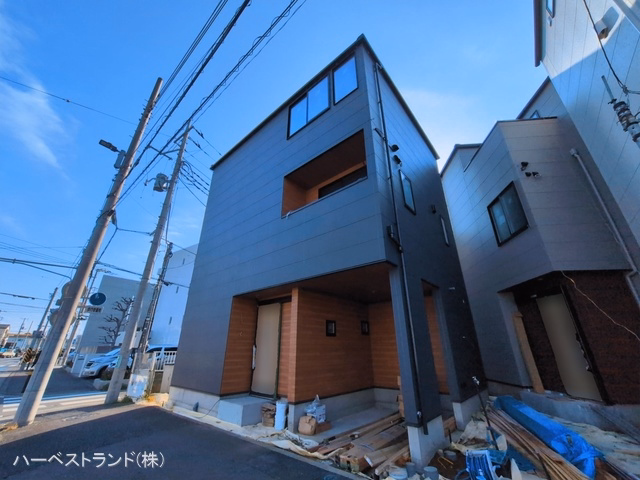 神奈川県川崎市中原区上小田中２丁目の新築戸建て外構写真 2026年3月11日撮影