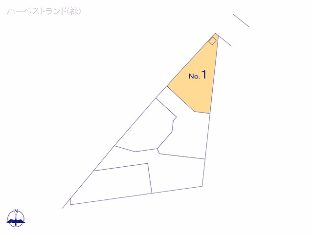 神奈川県川崎市中原区上小田中２丁目の新築戸建て全体区画図 ※図面と異なる場合は現況を優先