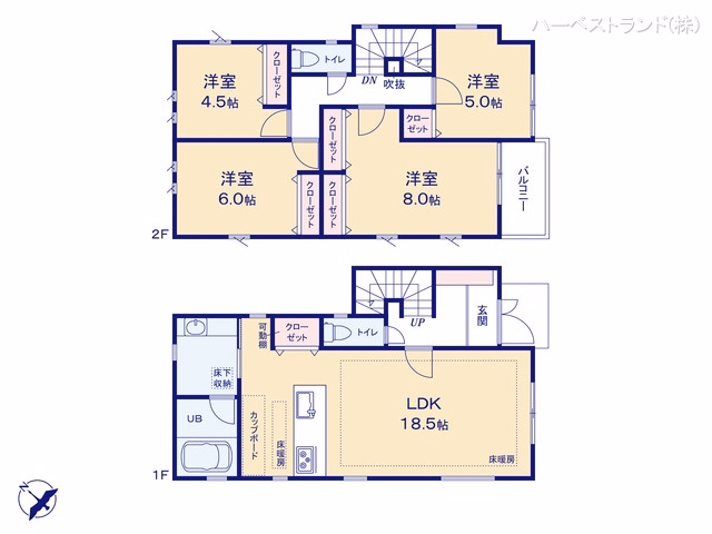 横浜市鶴見区北寺尾6丁目(戸建)16 間取図
