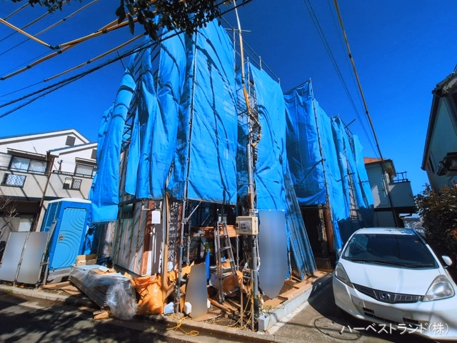 神奈川県横浜市港北区富士塚１丁目の新築戸建てシート写真 2026年3月3日撮影