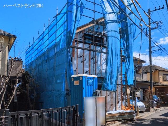 神奈川県横浜市港北区富士塚１丁目の新築戸建てシート写真 2026年3月3日撮影