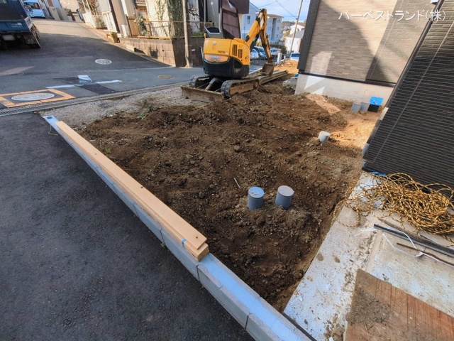 神奈川県横浜市泉区新橋町の新築戸建て外構写真 2026年3月10日撮影