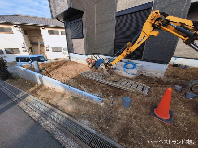 神奈川県横浜市泉区新橋町の新築戸建て外構写真 2026年3月10日撮影
