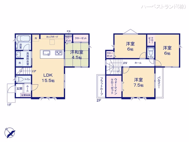 新築戸建て 横浜市旭区市沢町 3号棟 間取図