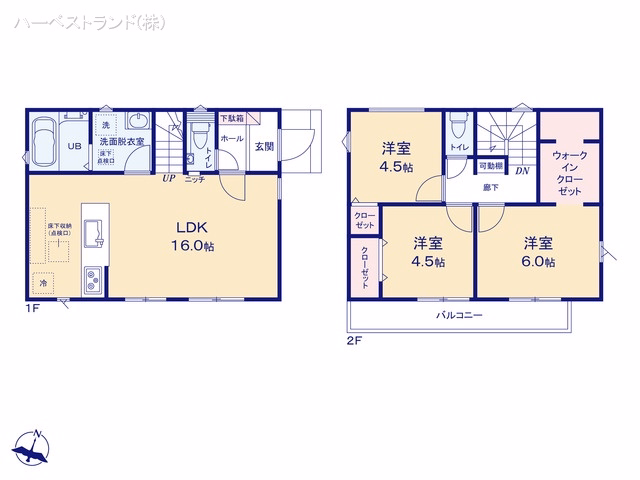 新築戸建て 立川栄町2丁目24-1期 1号棟 間取図