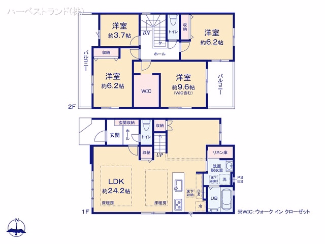 神奈川県座間市緑ケ丘３丁目の新築戸建て 4LDK間取図 ※図面と異なる場合は現況を優先