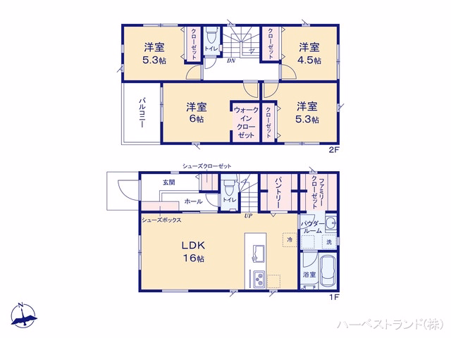 座間市南栗原6丁目(戸建)01 間取図