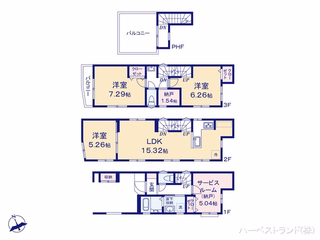 川崎市幸区塚越2丁目（戸建）02 間取図