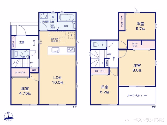八王子市上壱分方町(戸建)10 間取図
