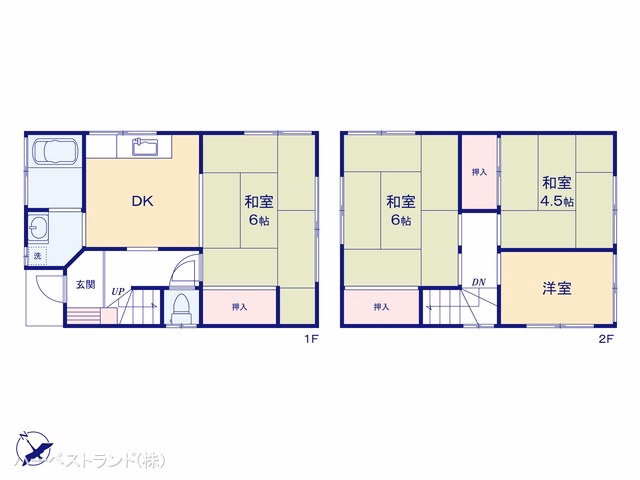 中古戸建て 立川市砂川町8丁目 間取図