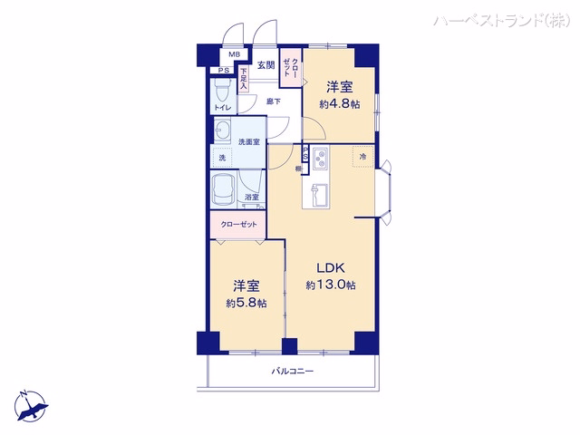 立川サニーハイツ 間取図