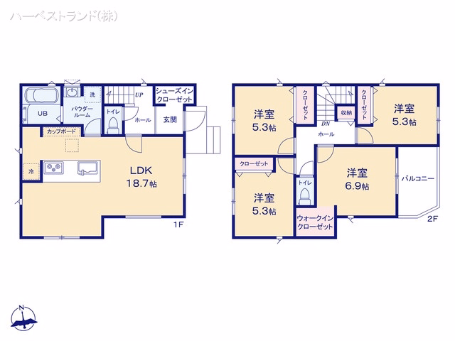 横浜市緑区霧が丘2丁目（戸建）02 間取図