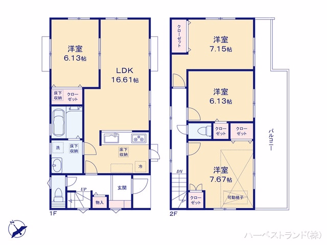 横浜市青葉区つつじが丘（戸建）02 間取図