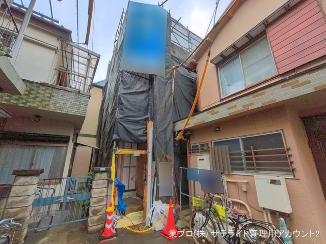 東京都江戸川区中葛西２丁目の新築戸建てシート写真 2026年3月25日撮影