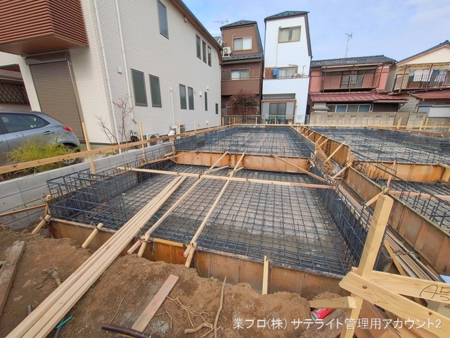 東京都江戸川区北小岩7丁目の新築戸建て基礎写真 2026年2月19日撮影