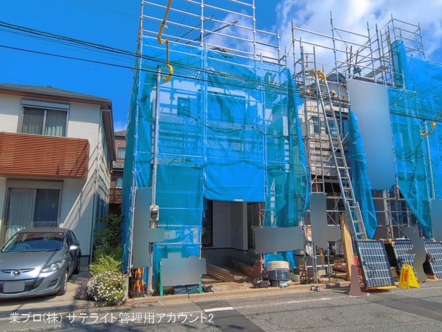 東京都江戸川区北小岩７丁目の新築戸建てシート写真 2026年4月15日撮影