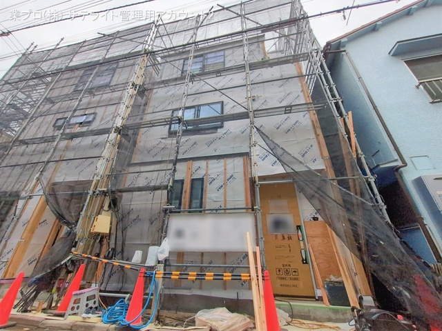 東京都江東区大島７丁目の新築戸建てシート写真 2026年1月27日撮影