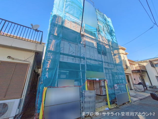 東京都江戸川区東葛西４丁目の新築戸建てシート写真 2026年2月8日撮影